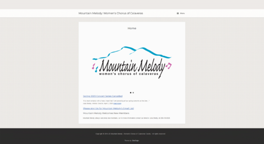 Mountain Melody women's Chorus of Calaveras: home page