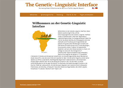 Genetic-Linguistic Interface: German Home Page