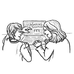 Working Together graphic